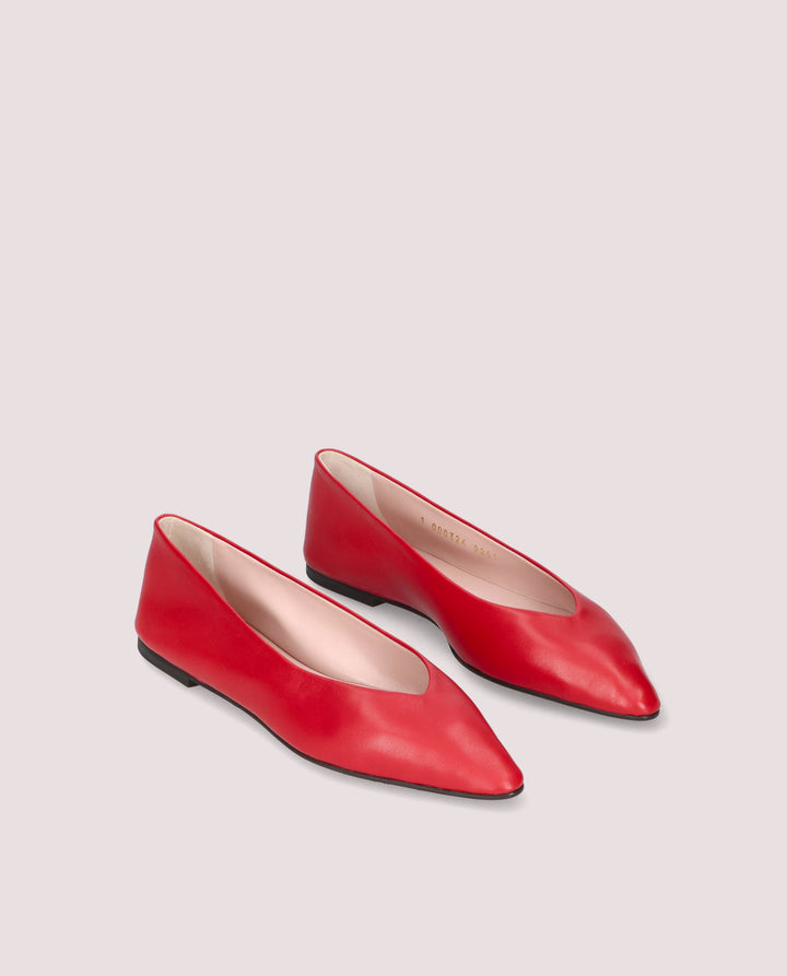 BALLERINAS TYRA ROJOS PIEL