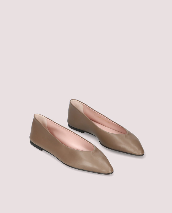 BALLERINAS TYRA MARRON PIEL