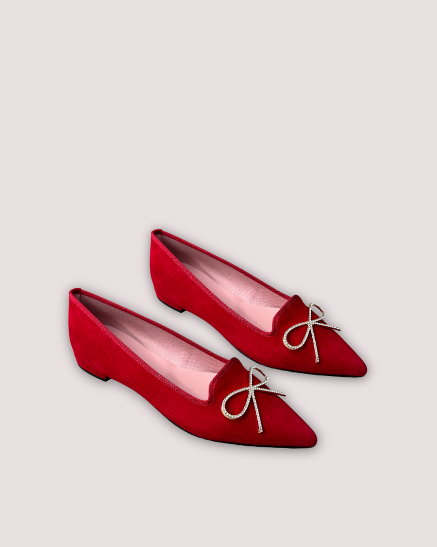 CLEMENTINE ROJO LAZO BRILLOS