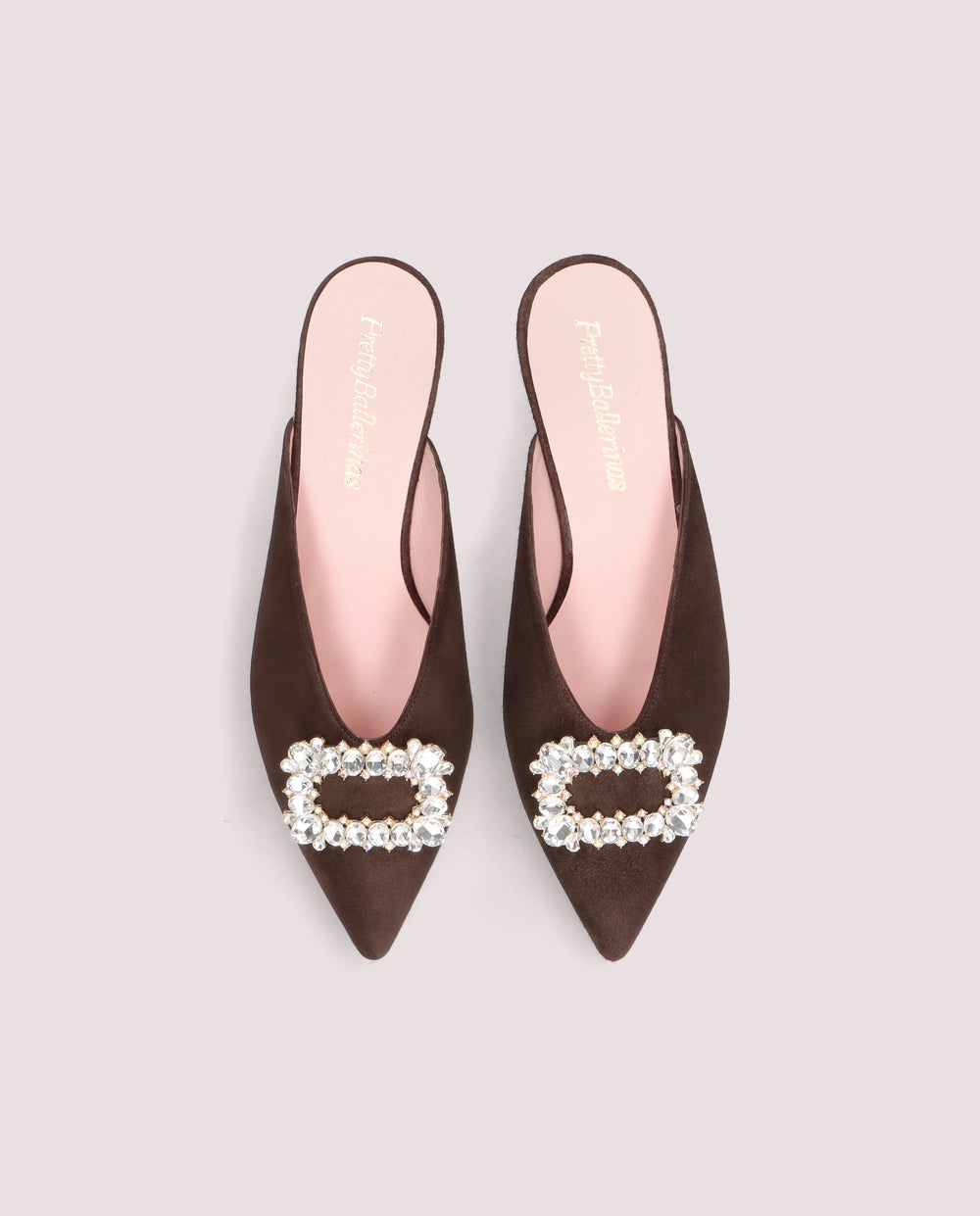 Babuchas Crystal marrón