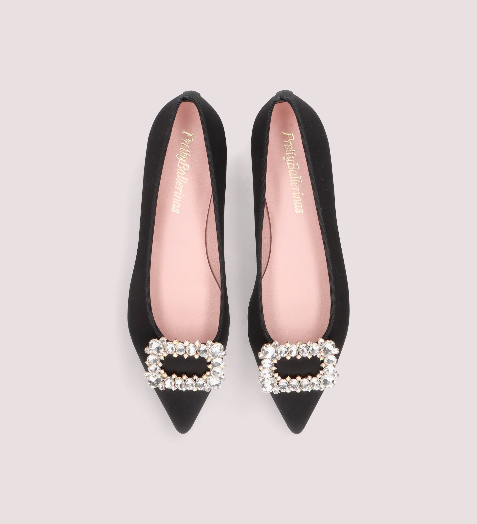 BALLERINAS DE SATÉN KASHBA NEGRO