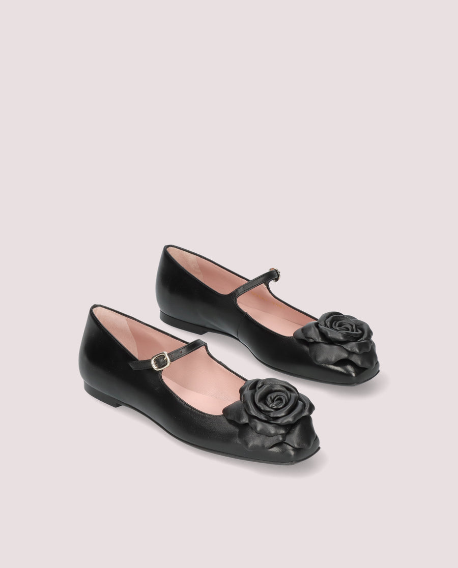 CAMILLE COTON NEGRO FLOR