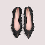 BALLERINAS NEGRAS OGINE CON PÉTALOS