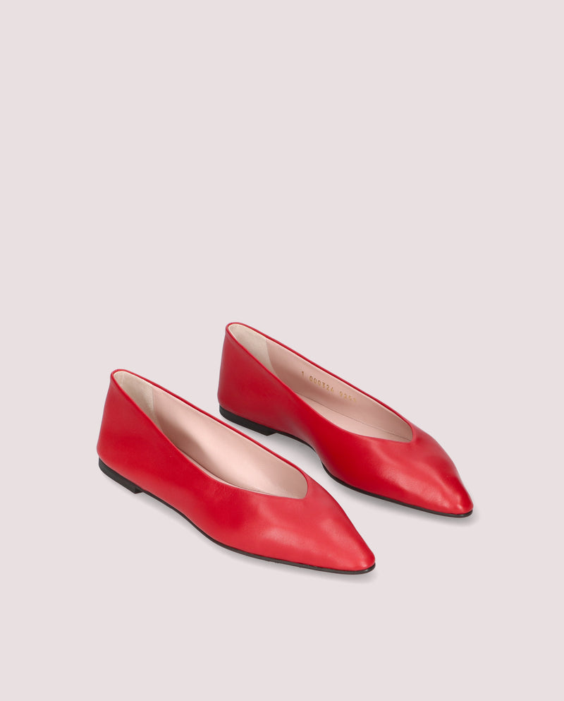 BALLERINAS TYRA ROJOS PIEL