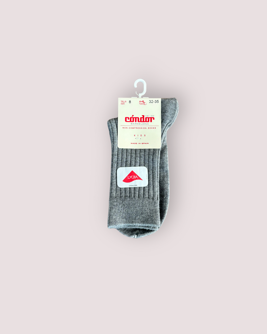 CALCETÍN CORTO GRIS