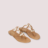 SANDALIAS DE MACRAMÉ JUDY CAMEL