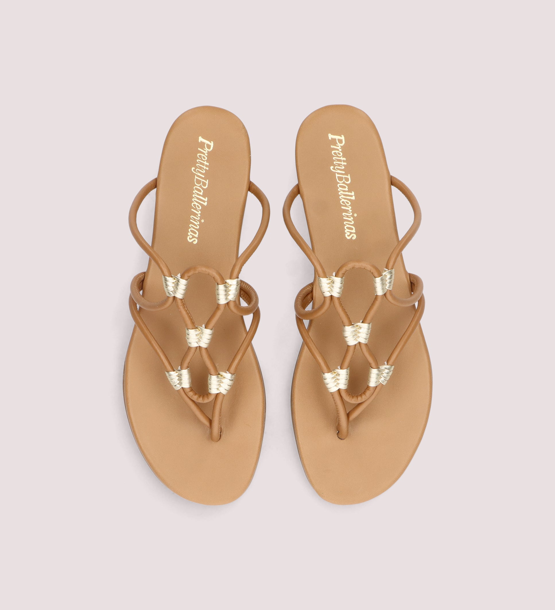 SANDALIAS DE MACRAMÉ JUDY CAMEL