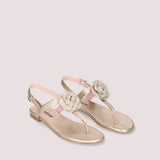 SANDALIAS NUDE AMI CON FLOR
