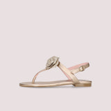 SANDALIAS NUDE AMI CON FLOR