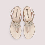 SANDALIAS NUDE AMI CON FLOR