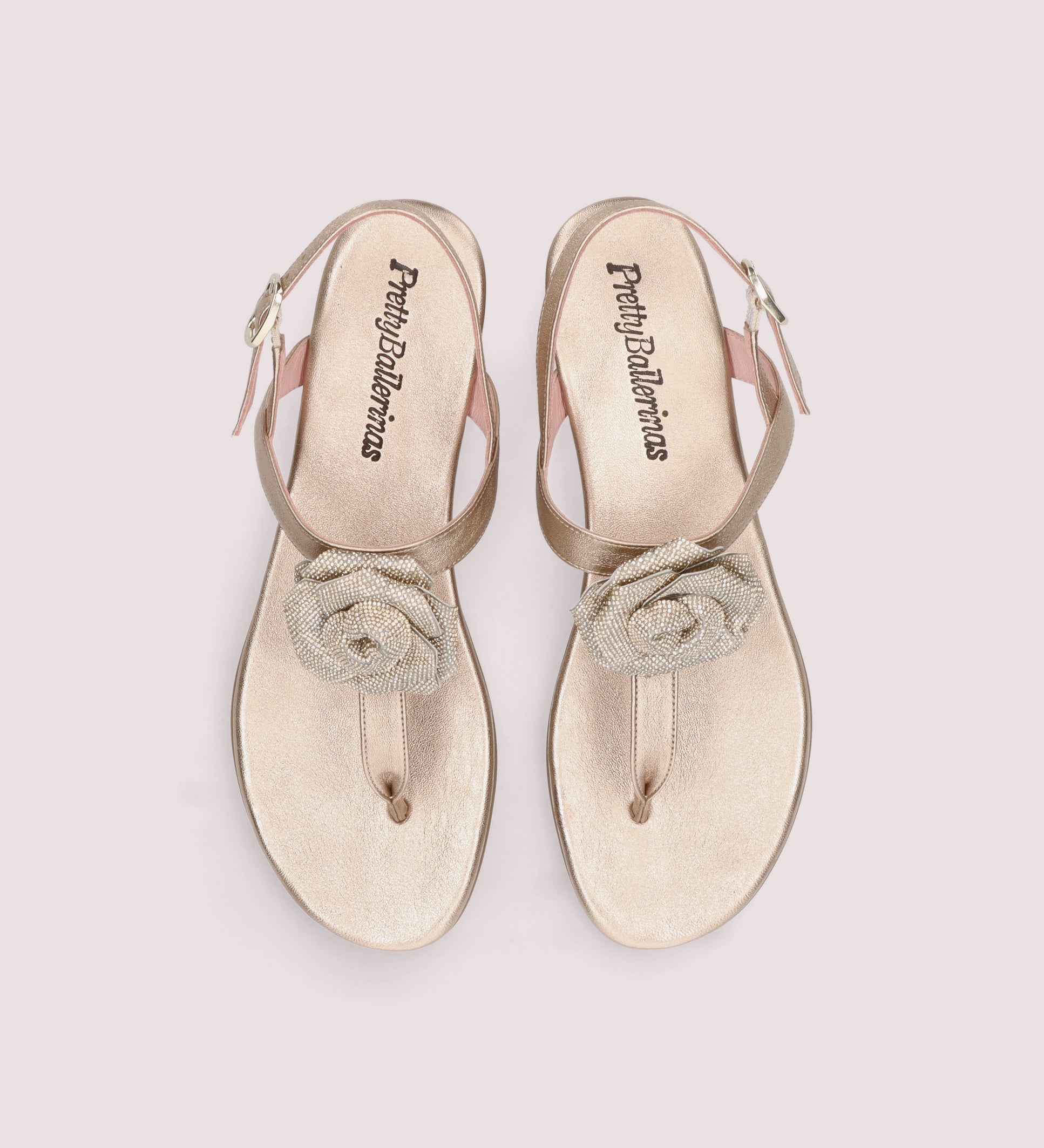 SANDALIAS NUDE AMI CON FLOR