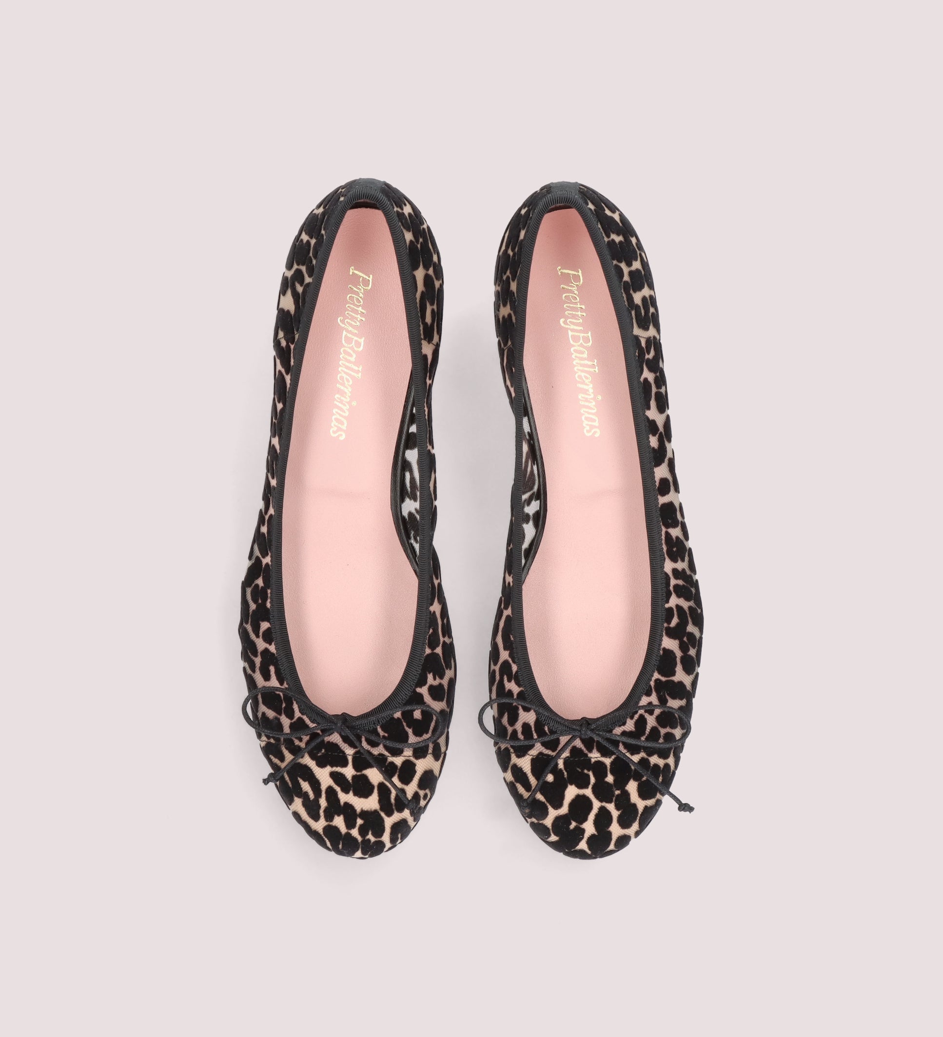 BALLERINAS NEGRAS BASILE DE LEOPARDO