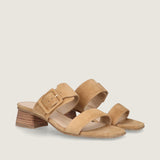 SANDALIAS CAMEL ANGELIS CON HEBILLA