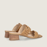 SANDALIAS CAMEL ANGELIS CON HEBILLA