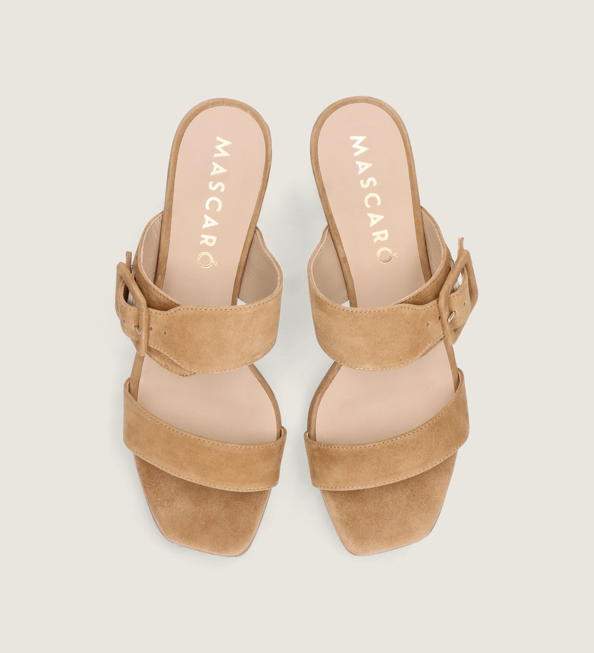SANDALIAS CAMEL ANGELIS CON HEBILLA