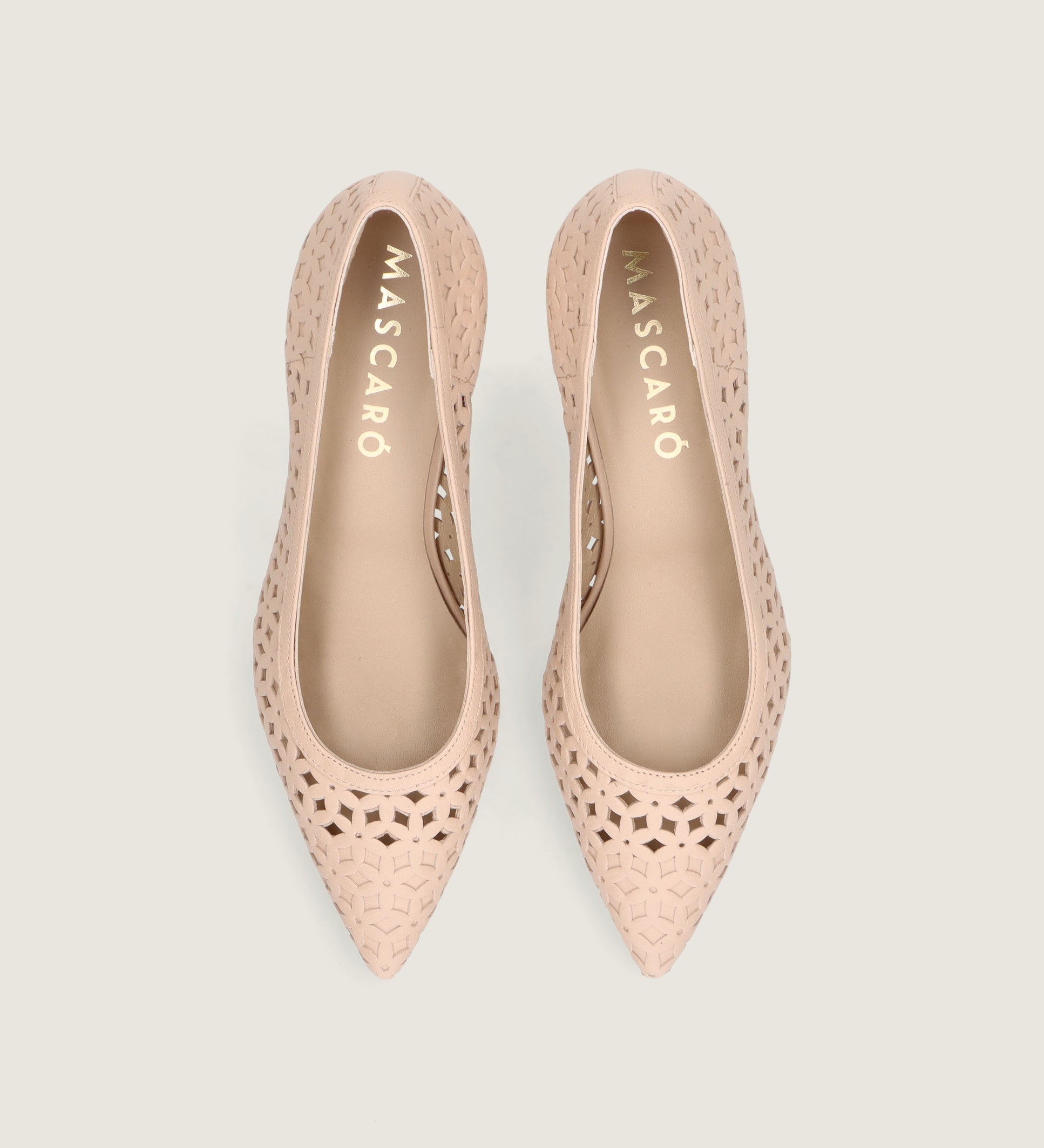 SALONES NUDE COTON CALADOS