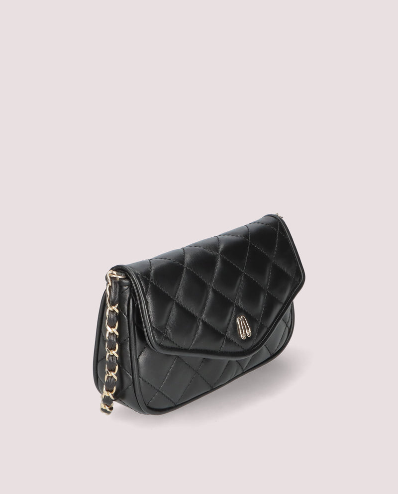 CARTERA COTON NEGRO ACOLCHADA