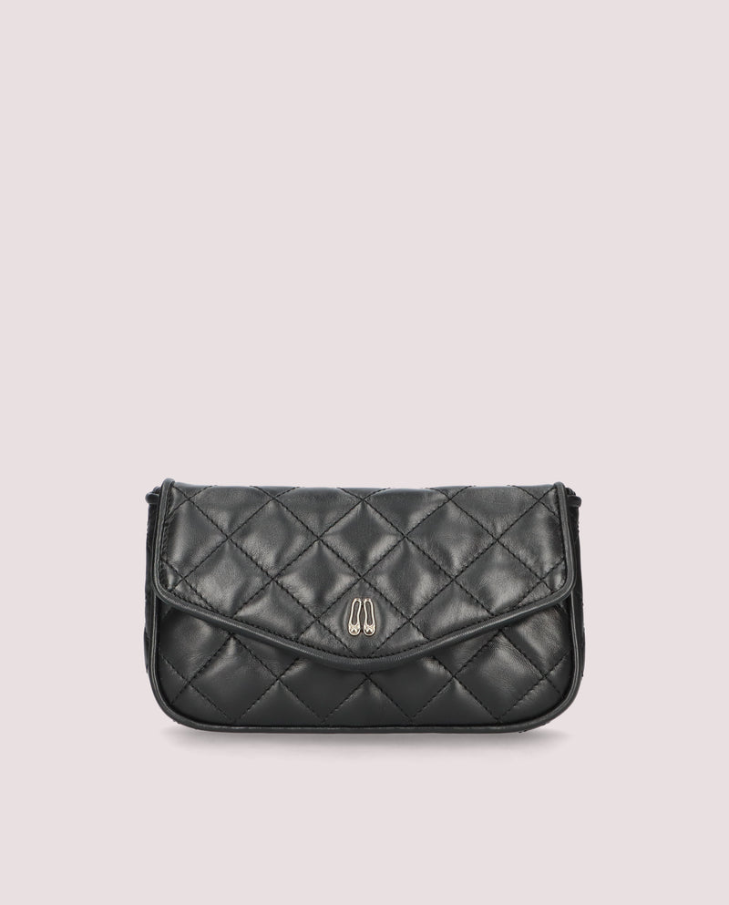 CARTERA COTON NEGRO ACOLCHADA