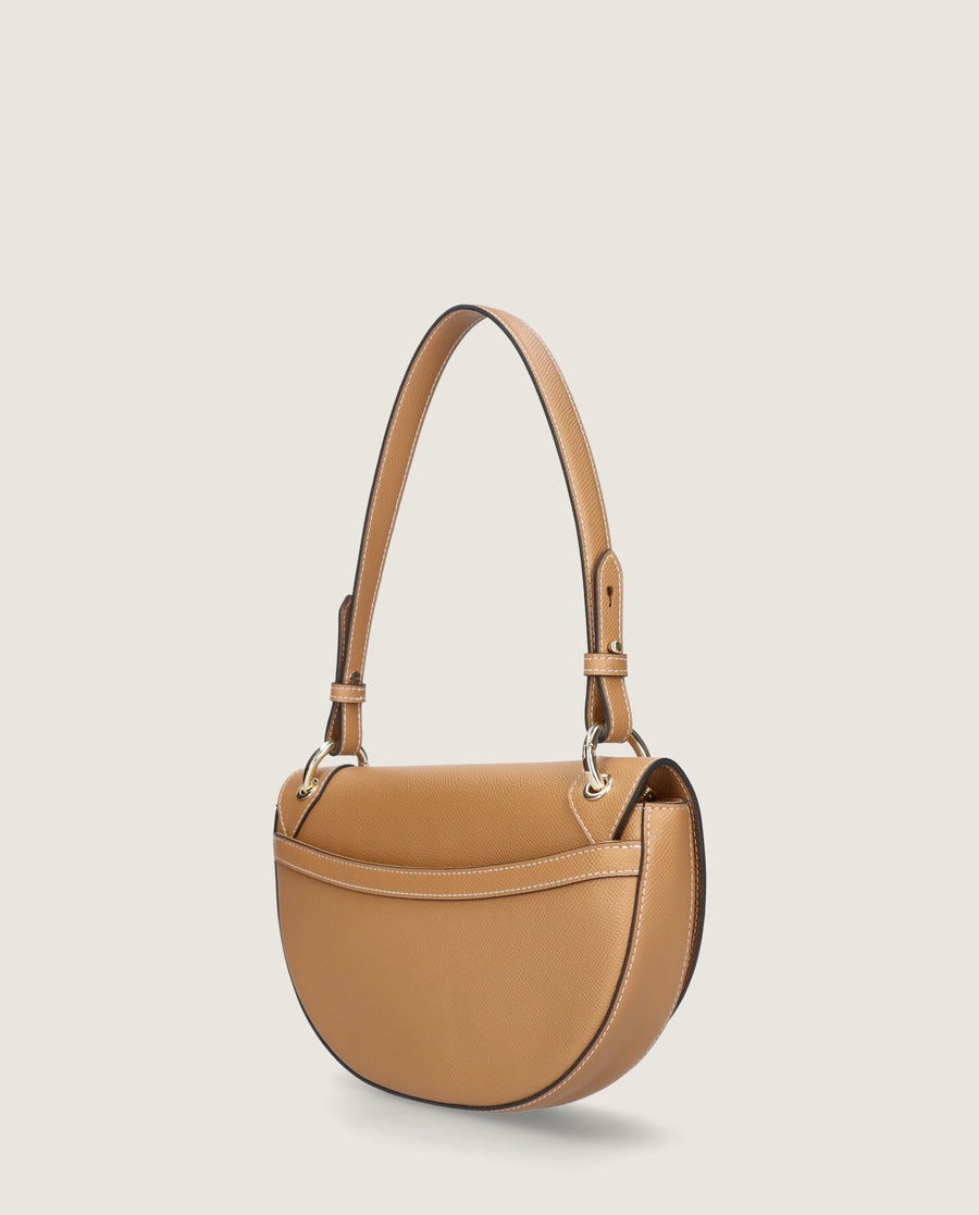 BOLSO SELLA PALM LEATHER BROWN