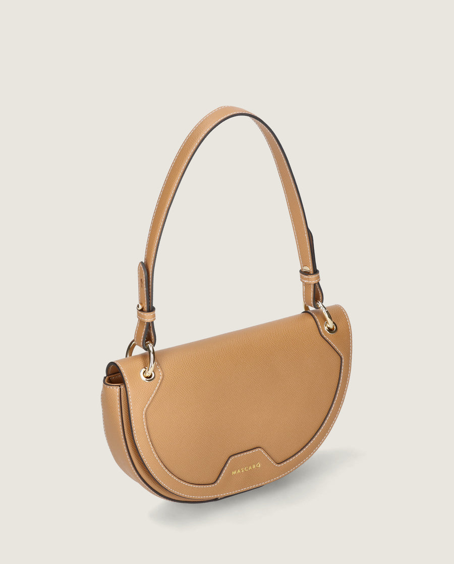BOLSO SELLA PALM LEATHER BROWN