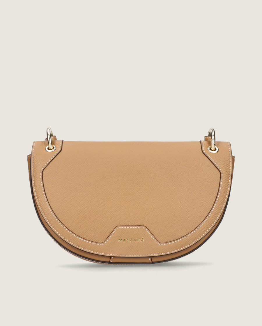 BOLSO SELLA PALM LEATHER BROWN
