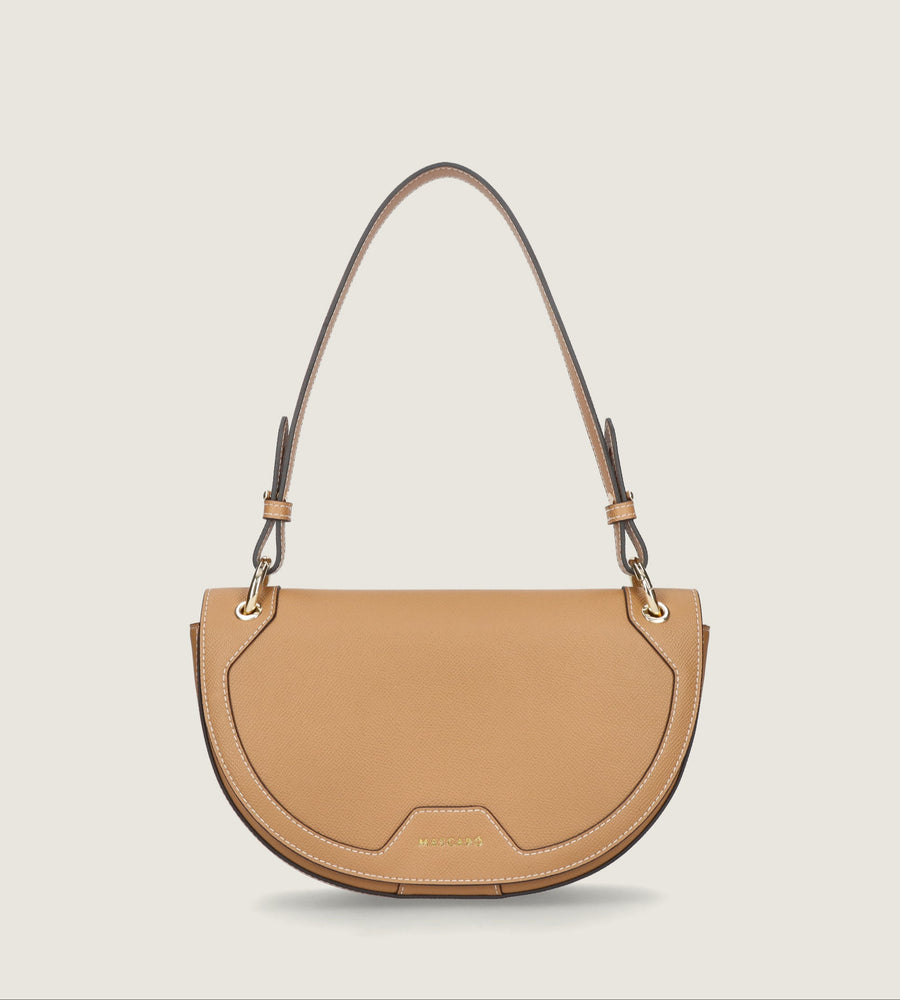 BOLSO SELLA PALM LEATHER BROWN