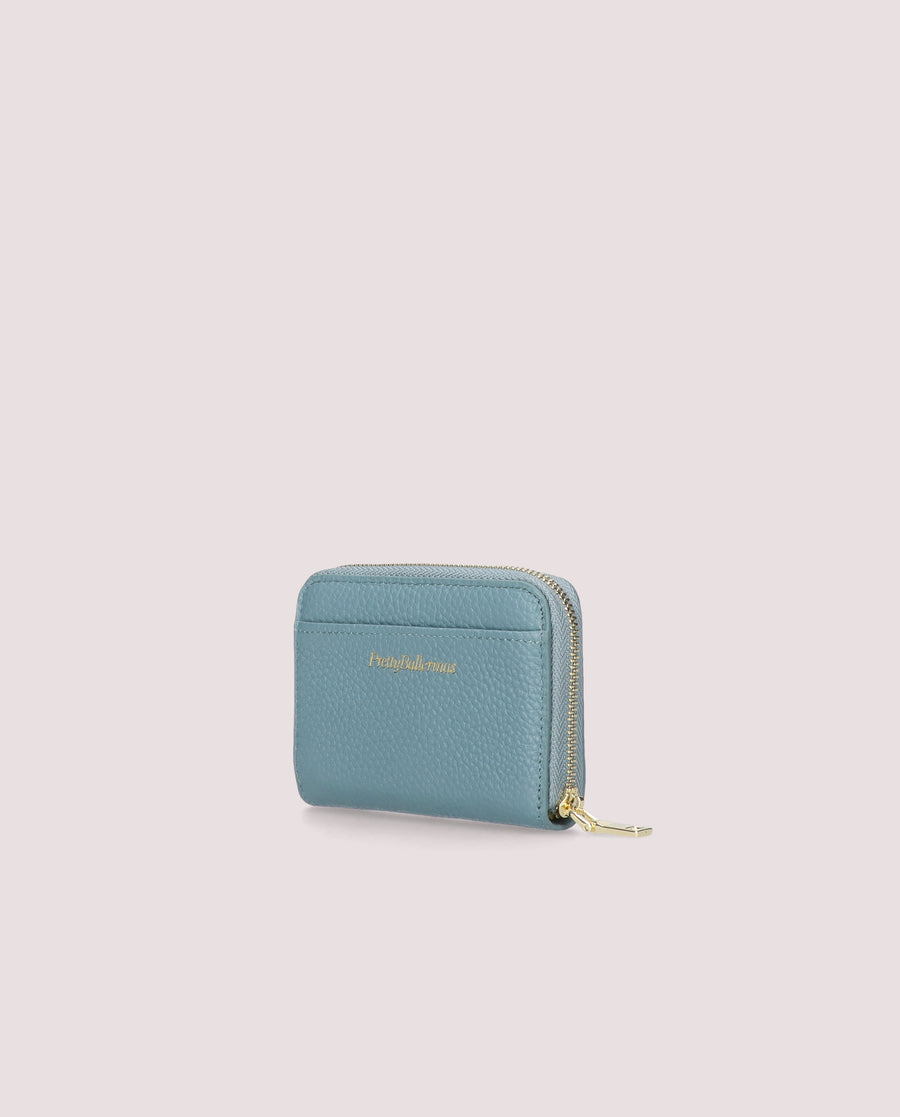 MONEDERO PIEL SOPHY LIGHT BLUE