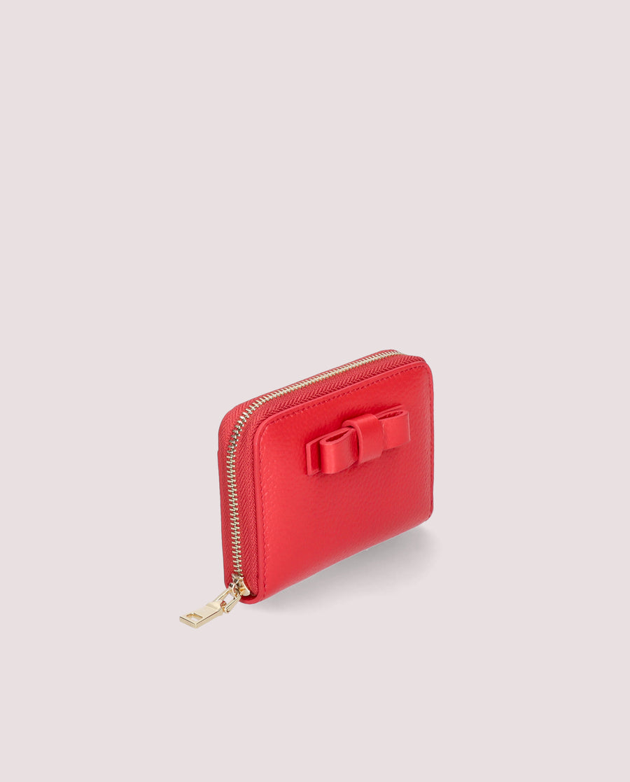 MONEDERO PIEL SOPHY ROJO