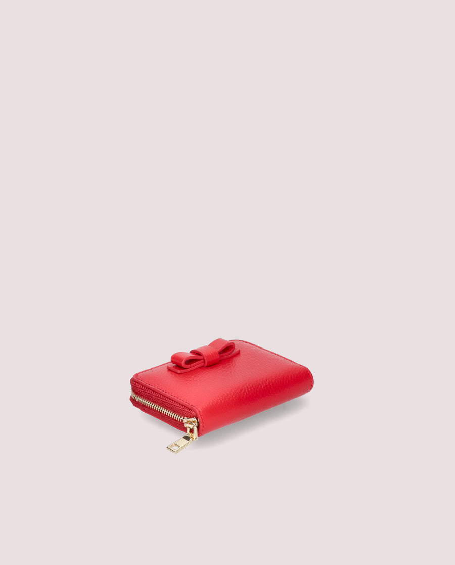 MONEDERO PIEL SOPHY ROJO