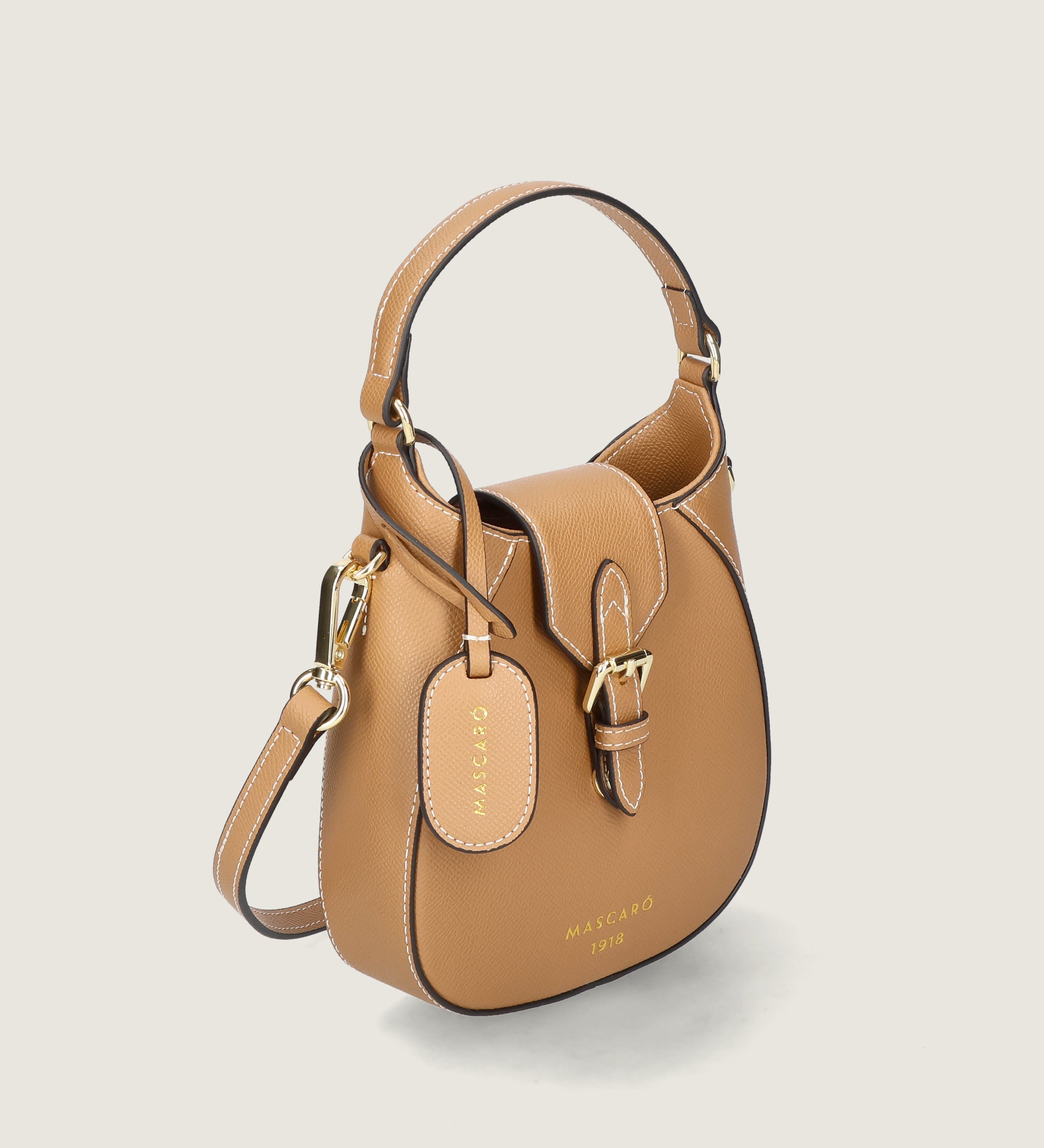 BOLSO MINI LEATHER CAMEL