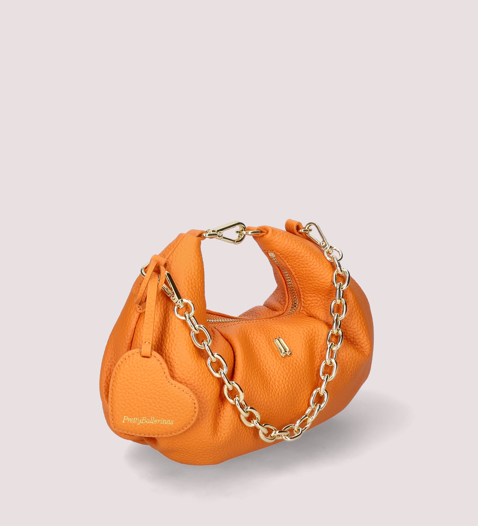 BOLSO NARANJO GRAIN LEATHER