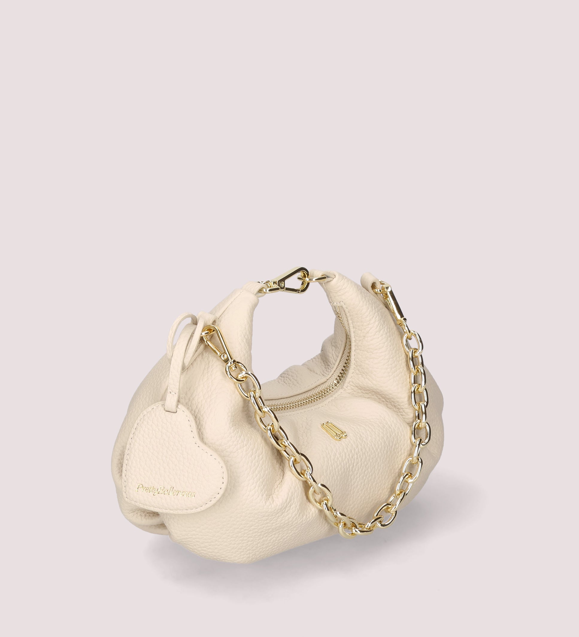 BOLSO BEIGE GRAIN LEATHER