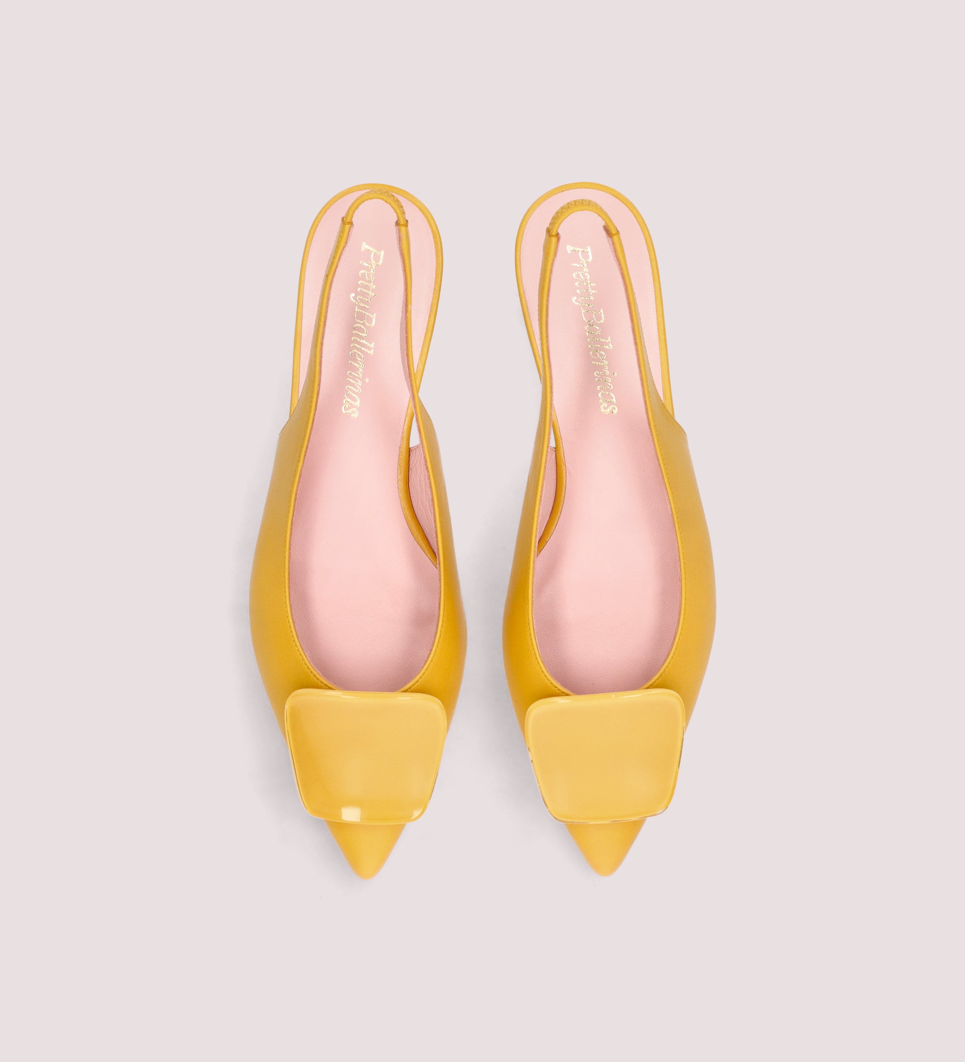 BALLERINAS DESTALONADAS COTON AMARILLO