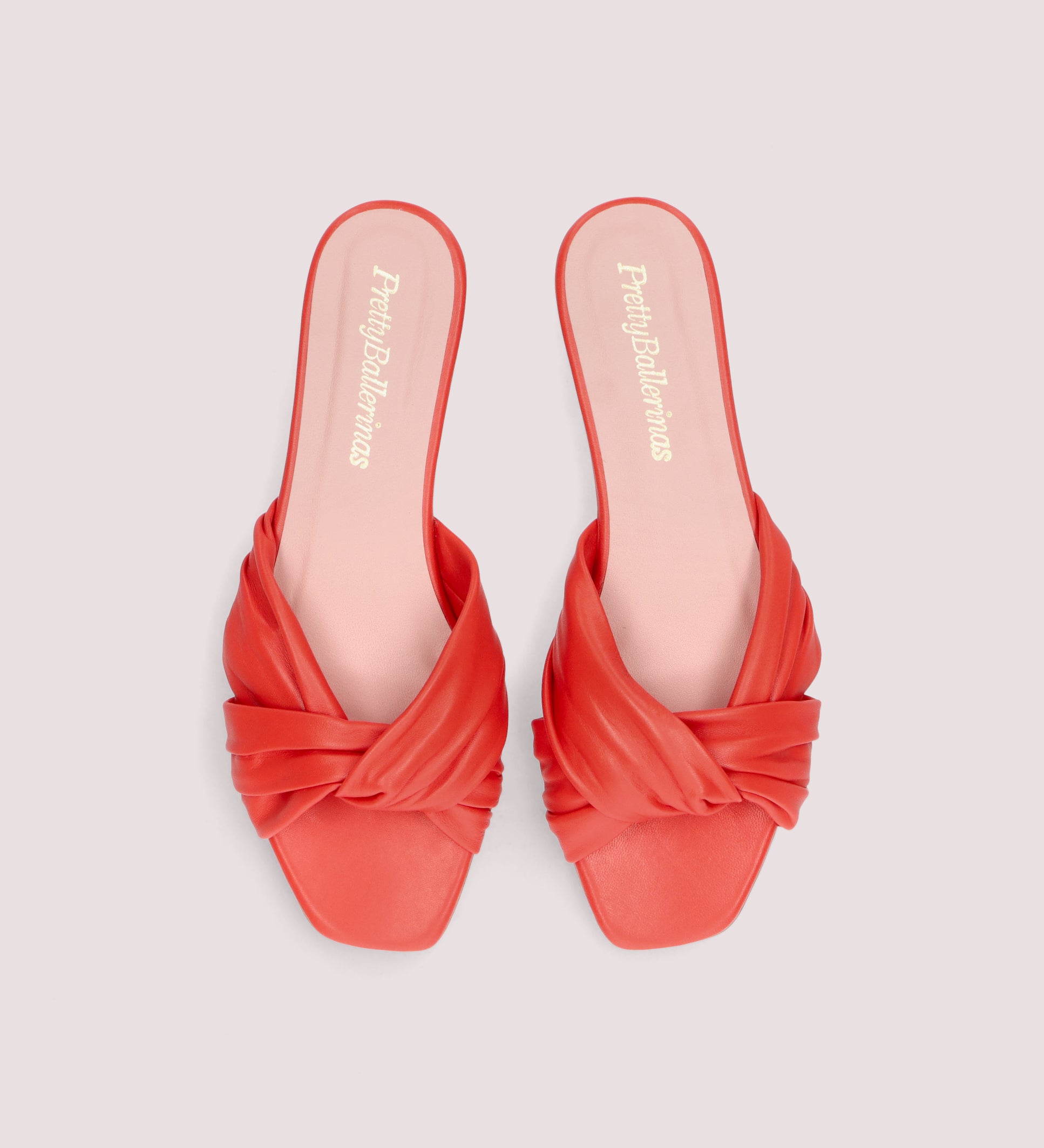 SANDALIAS ROJAS COTON