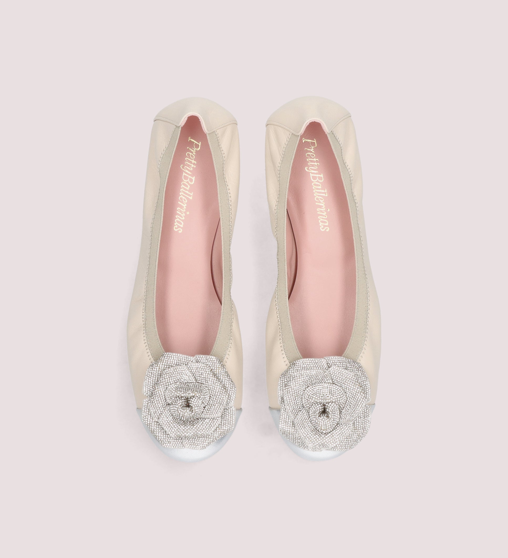 BALLERINAS CON LAZO METALIZADO AMI