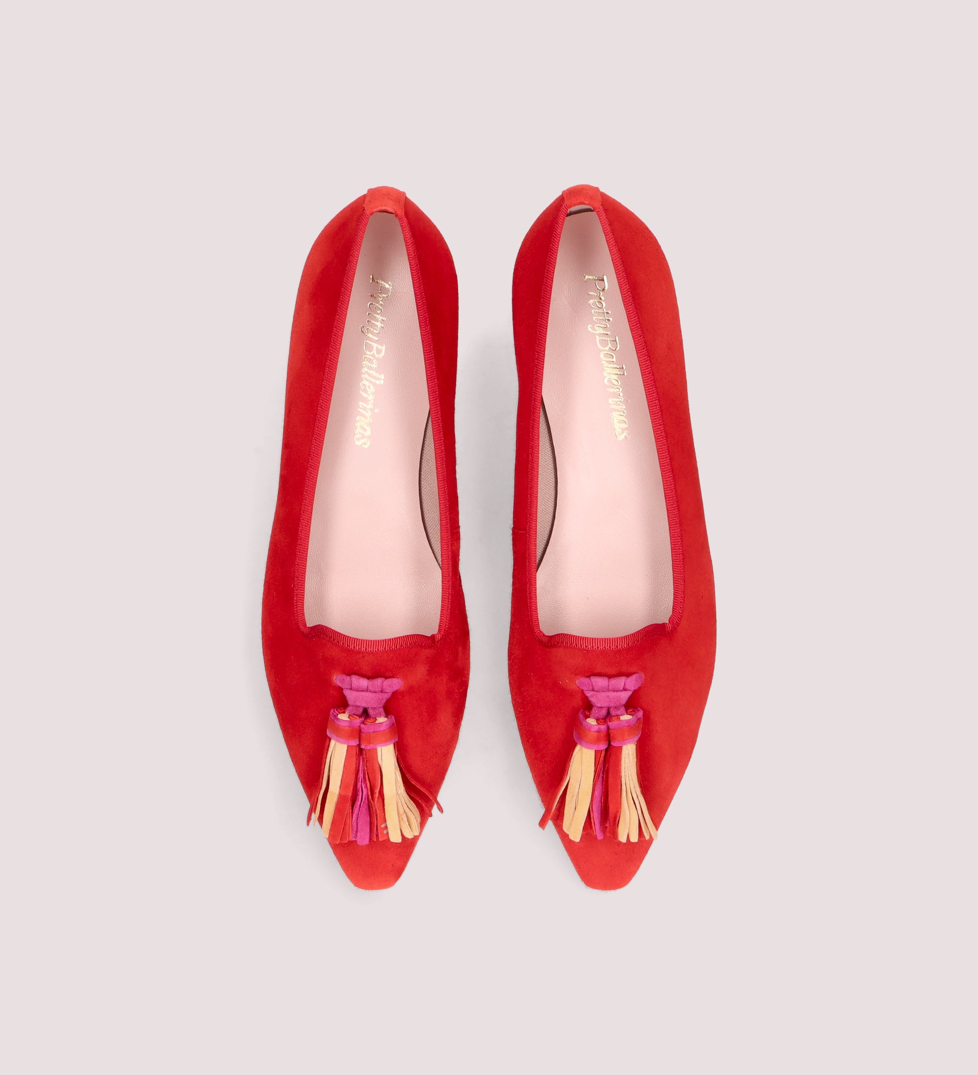 BALLERINAS ROJAS ANGELIS CON BORLAS