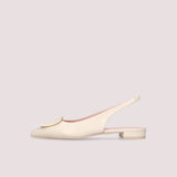 BALLERINAS DESTALONADAS COTON MARFIL
