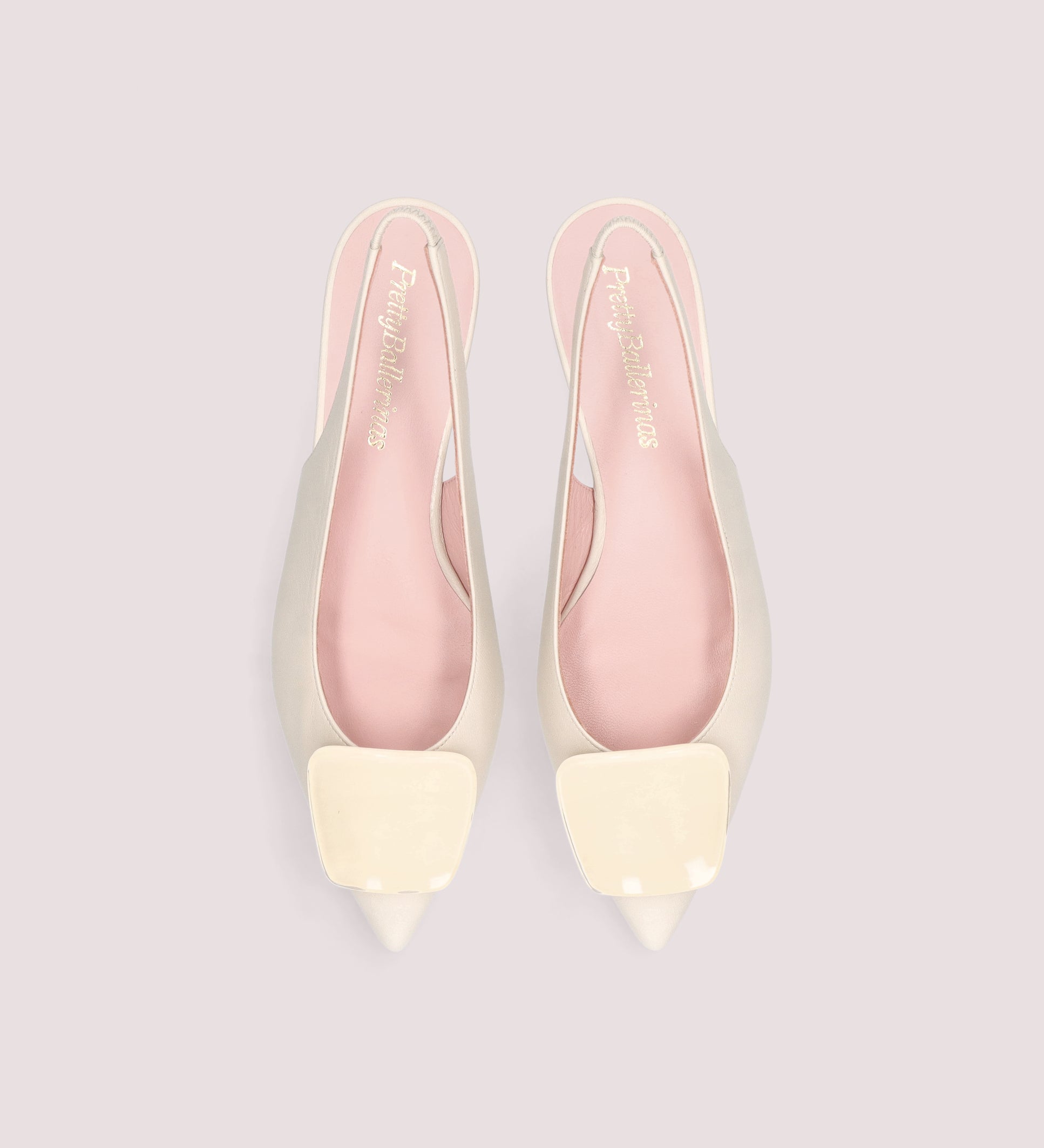 BALLERINAS DESTALONADAS COTON MARFIL