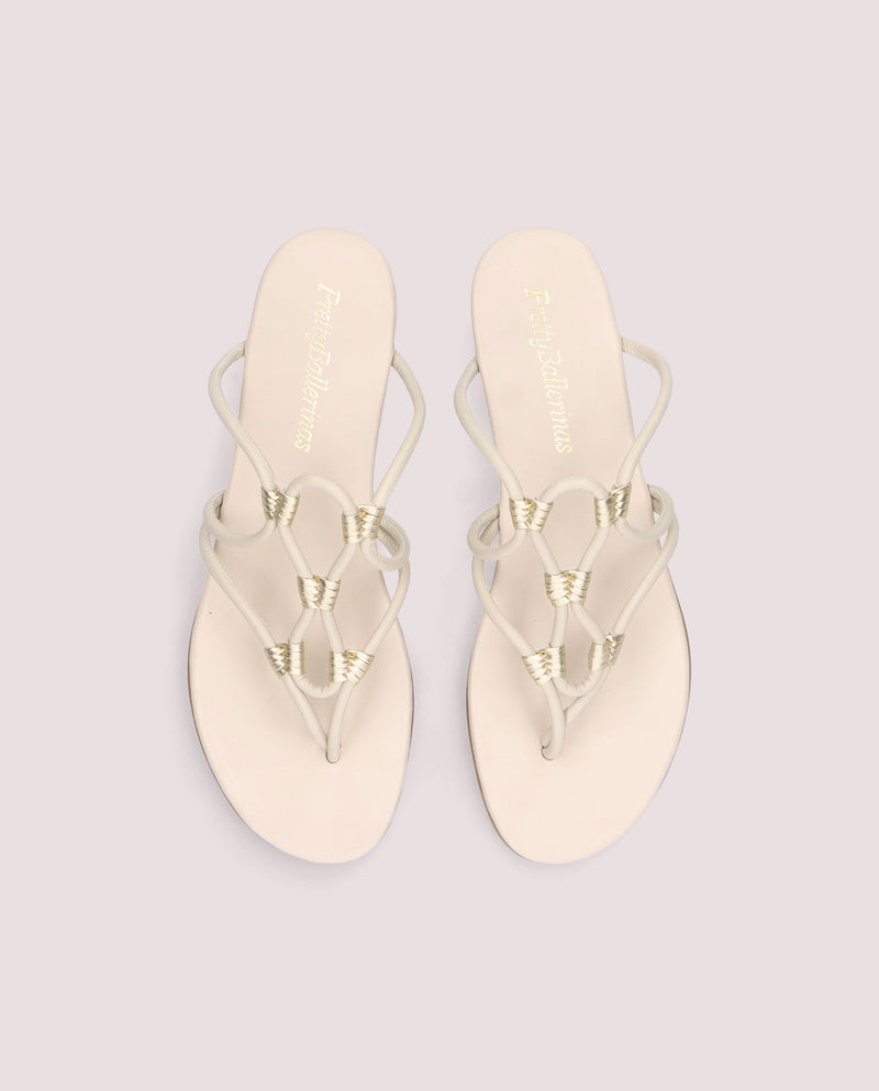 SANDALIAS DE MACRAMÉ JUDY PERLA