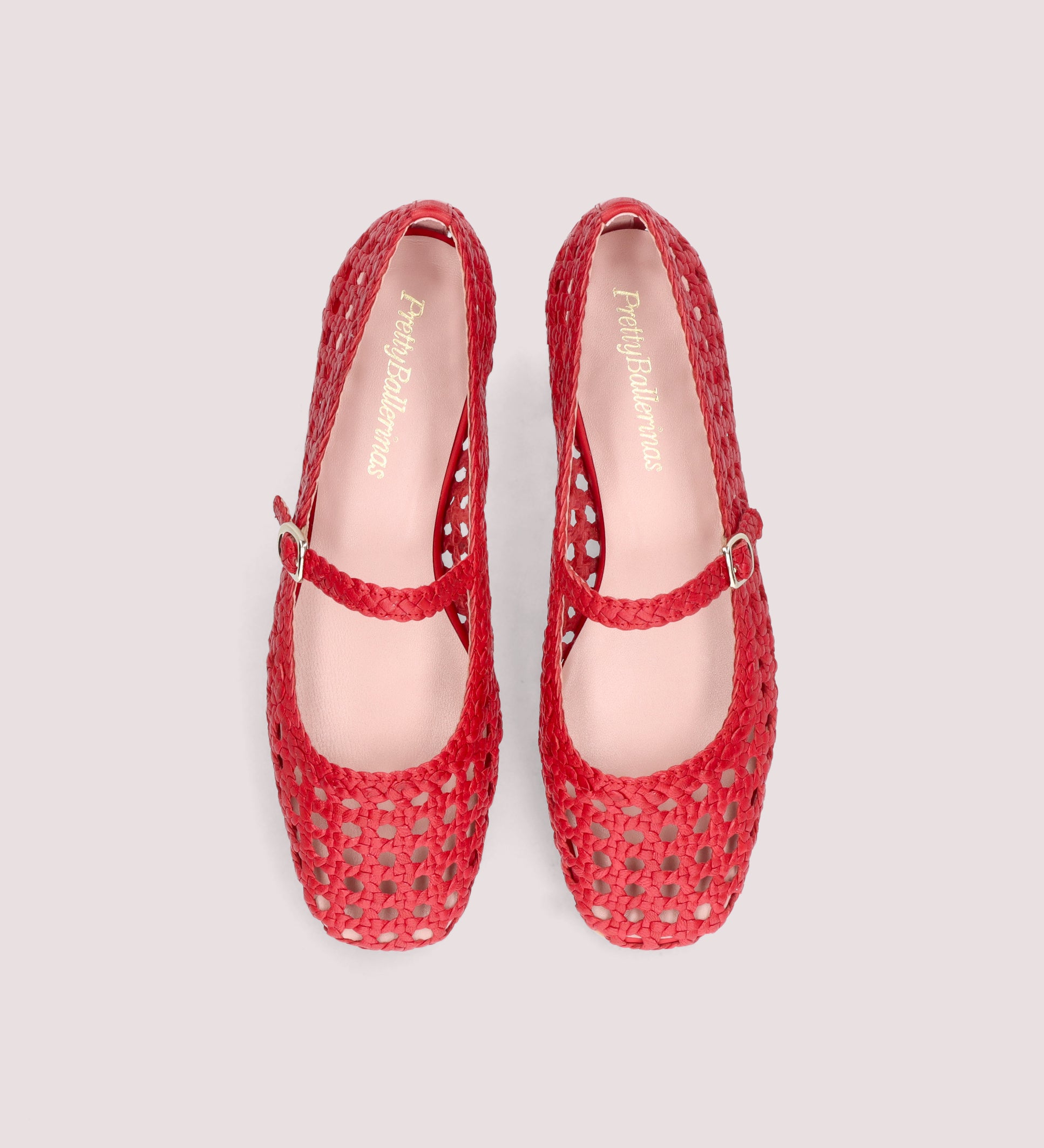 BALLERINAS TRENZADAS ROJAS CHESS