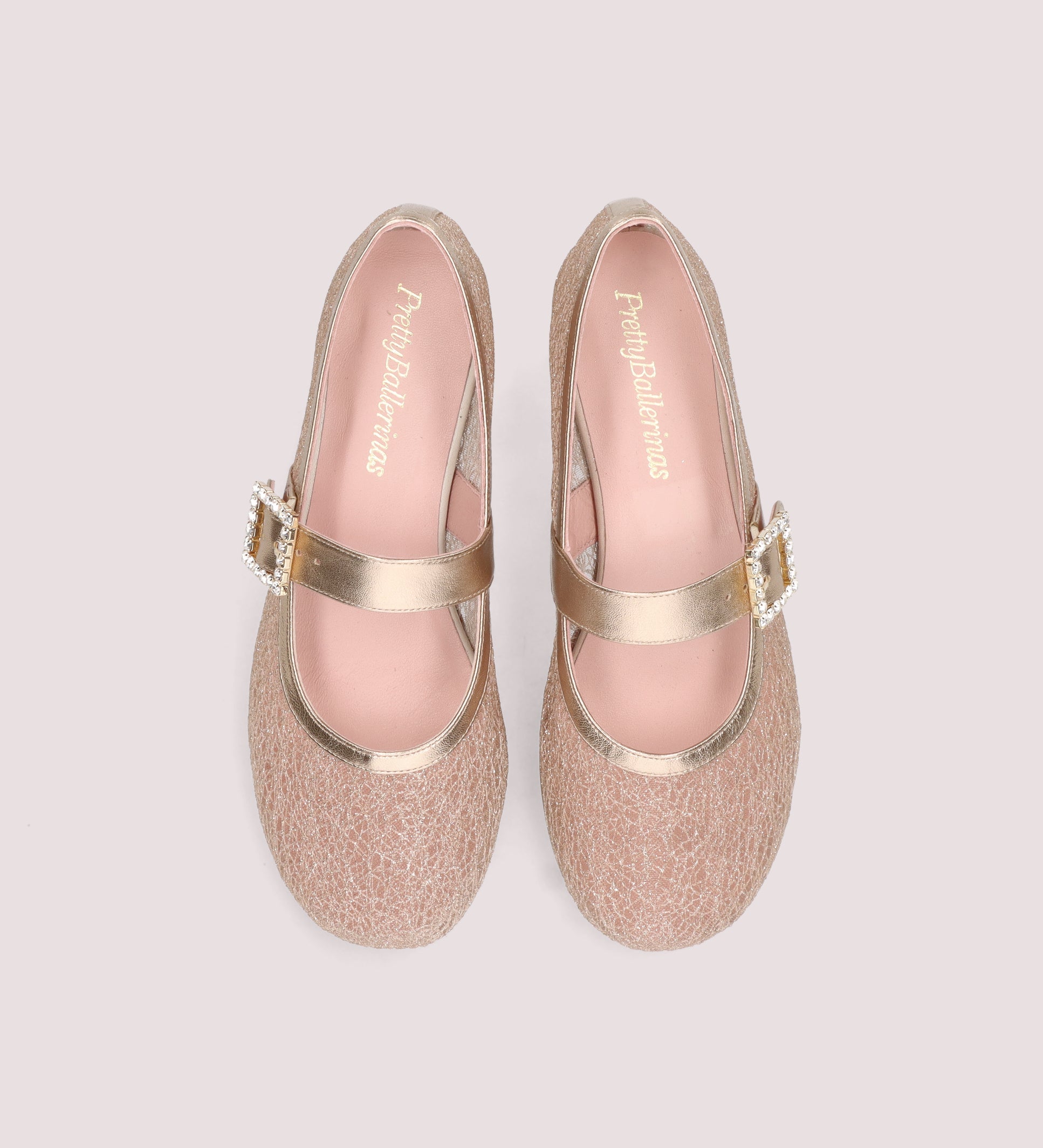 BALLERINAS DORADAS MAYLIA CON HEBILLA