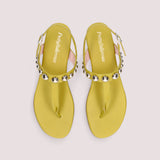 SANDALIAS CON ADORNOS JUDY PISTACHO