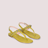 SANDALIAS CON ADORNOS JUDY PISTACHO