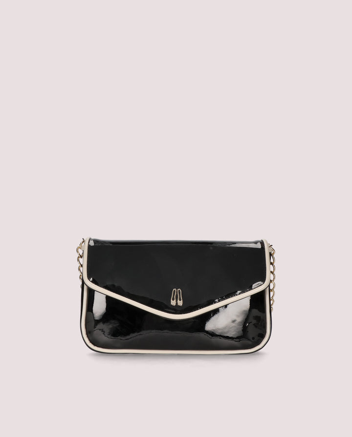 BOLSO NEGRO Y MARFIL SHADE DE CHAROL