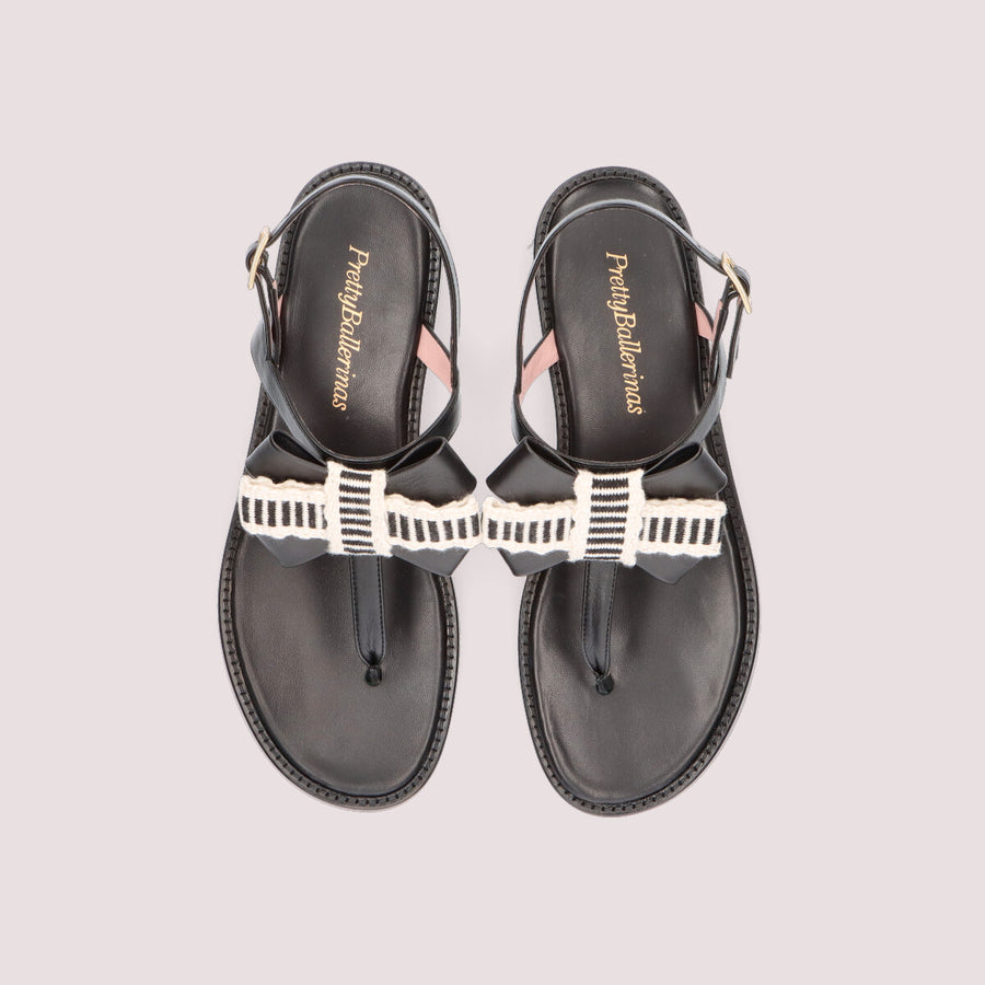 SANDALIA JUDY COTTON NEGRO CINTA